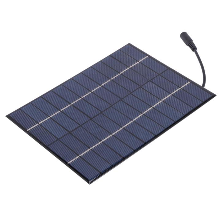 12V 5.2W Mini Solar Panel Polycrystalline Solar Cells Silicon Epoxy Solar DIY Module System Charger + DC output