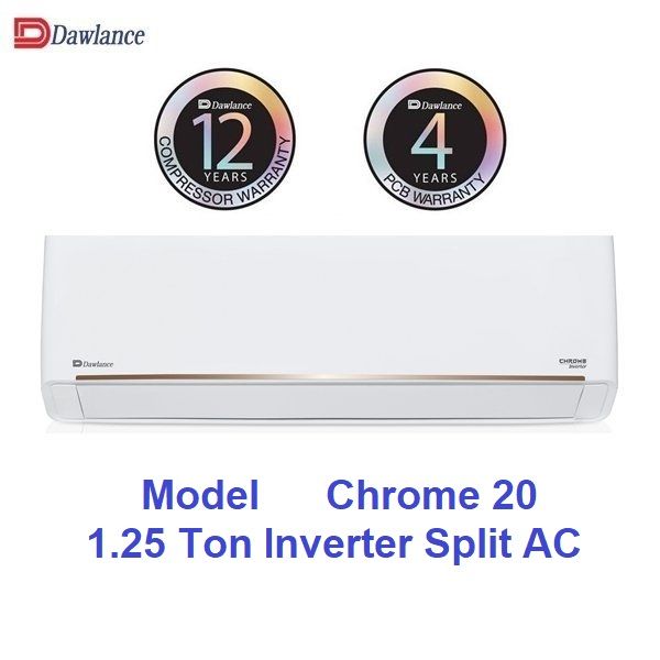 Dawlance%20Ac%201.25%20Ton%20DC%20Inverter%20Split%20%7C%20Model%20Chrome%2020%20Inverter%20%7C%20Heat%20&%20Cool%20%7C%20Fast%20Cooling%20%7C%20Self%20Cleaning%20%7C%204D%20Air%20Flow%20%7C%20Gold%20Fin%20%7C%204%20Years%20P.C.B%20Card%20Warranty%20%7C%2012%20Years%20Compressor%20Warranty%20-%20Image%203