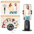 P05 AI Intelligent Tracker 360° Auto Face Tracking Smart Rotation Desktop Selfie Gimbal Stabilizer for Smartphone | Holder Smart Robot Face Cameraman 360-degree Rotation Face Tracking Mobile Phone Stand Auto Face Tracking AI Desk Selfie Gimbal ADL-P05. 