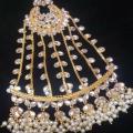 Jhumar Pearl Polki Kundan Golden Color - Premium Quality, Stylish And Traditional  Jewelry Piece. 