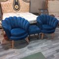 customize Royal bedroom chairs set 10 years guarantee foam and structure imported fabric all colours customize available. 
