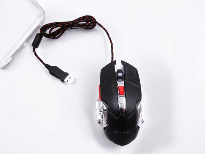 Kananic Black Edition RGB Gaming Mouse, adjustable DPI speed | Daraz.pk