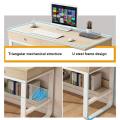 Home Office Multi-Layer Storage Frame Computer Table - Double Drawer Laptop Office Desk and Writing Table for Efficient Work and Study. 
