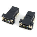 Extender VGA RGB HDB Male To LAN CAT5 CAT6 RJ45 Net Cable Female Adapter. 
