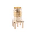 10x SMA Female Jack Solder Mount Straight RF Connector Gold. 
