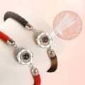 Fashion Bracelet 100 Languages "I Love You" Projection Charm Couple Bracelets for Women Lover Gifts. 