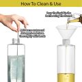 Olive Oil Sprayer Stainless Steel Transparent Glass Bottle for Cooking, Oil Spray Bottle, Portable Glass Oil Mister for BBQ, Air Fryer, Baking, Roasting, Grilling, Oil Sprayer & Portable for Use Kitchen Gadgets. 