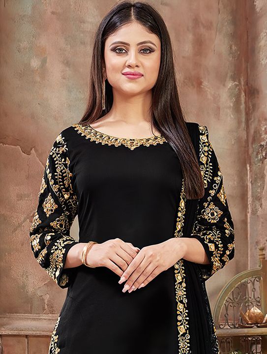 3pc%20Black%20and%20Gold%20Embroidered%20Traditional%20Chiffon%20Patiala%20Suit%20for%20Women/Girls%20AR-06%20-%20Image%203