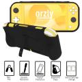 Orzly Switch Lite Accessories Bundle Case & Screen Protector for Nintendo Switch Lite Console, USB Cable, Comfort Grip Case, Headphones, Thumb-Grip Pack. 