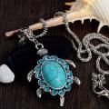 Turquoise Zinc Alloy Jewellery Necklace (HoorsCollection). 