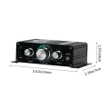 2-Channel 30W Car Digital Power Bluetooth Audio Amplifier 12V Hifi Stereo Mini Home Audio Amplifier For Car Home. 