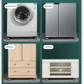 Washing Machine Stand, Washer Dryer Pedestal, Portable Home Appliances Base, Adjustable Movable Mini Fridge Cart,. 