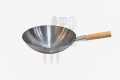 Chinese Wok With Wooden Handle. 