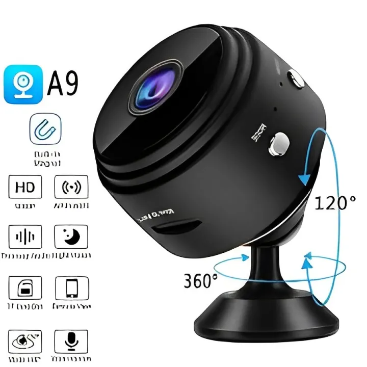 A9 Mini WiFi Camera with Night Vision – Magnetic Wireless Micro Camera ...