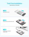 ORICO HDD CASE CRYSTAL 2.5 2139U3-CR 3.0 - ORICO HDD Case 2.5 Inch Transparent SATA to USB 3.0 External HDD/SSD Case. 