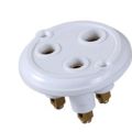 3 PIN POWER PLUG TOP PLUG WITH 2 PIN SOCKET 30A PORCELAIN – 352 (JEKO)DELUXE TEDDY SWITCH 10A PORCELAIN BASE – 316 (JEKO) 3 PIN PIPE STABILIZER SOCKET 20A FLUSH TYPE. 