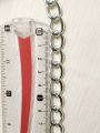 1 Yard 10mm Premium Quality Chain for Handmade Jewelry and DIY Crafting | Silver-Plated Curb Chain for Crafting Jewelry | Purse Clutches Cross Body Bags Chain. 