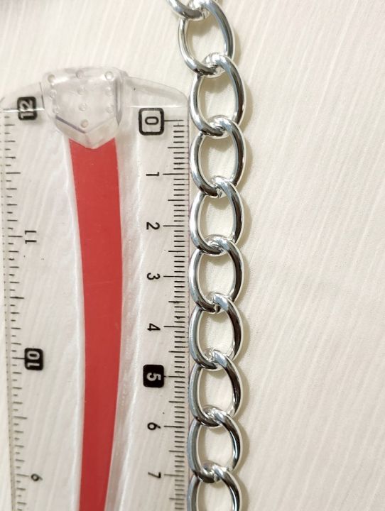 1%20Yard%2010mm%20Premium%20Quality%20Chain%20for%20Handmade%20Jewelry%20and%20DIY%20Crafting%20%7C%20Silver-Plated%20Curb%20Chain%20for%20Crafting%20Jewelry%20%7C%20Purse%20Clutches%20Cross%20Body%20Bags%20Chain%20-%20Image%202