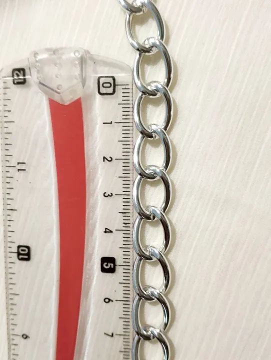 1%20Yard%2010mm%20Premium%20Quality%20Chain%20for%20Handmade%20Jewelry%20and%20DIY%20Crafting%20%7C%20Silver-Plated%20Curb%20Chain%20for%20Crafting%20Jewelry%20%7C%20Purse%20Clutches%20Cross%20Body%20Bags%20Chain%20-%20Image%202