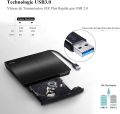 Cocopa USB 3.0 External CD/DVD Player and Writer Black. 