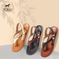PIORRI by Aerothotic - Mirela Women’s Strappy Natural Leather Slingback Sandals. 
