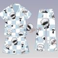 Spell return to Gojo Satoru pajamas summer new loose casual two-dimensional can be worn outside long-sleeved trousers loungewear. 