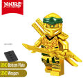 Legoing building Ninja block Jay Zen chi Lloyd Cole Nya Harumi Garmadon compatible legoing ninja movie mini robot toy for kids. 