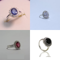 Pure Italian 925 Silver ( Chandi ) Stone Zircon Ladies Ring. 