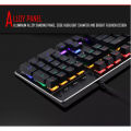 MK-X80 Wired Mechanical Gaming Keyboard With RGB Backlight Effects And Multimedia Function Keys. 