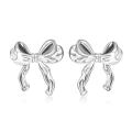 Stylish Fashion Bow Earrings Charming Trendy Cute Bow Earrings For Women Girls Fashionable Cute Ribbon Earrings for Birthday party jewelry gifts Women's fashion accessories Daily wear Birthday parties. 