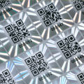 2.5x2.5cm Silver laser Stickers with QR Code Authentic Security seal Holographic warranty void stickers Secure anti-fake label. 