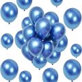 15pcs 10 inch  Original Shiny Blue Chrome Balloons Genuine Solid Metallic Chrome Blue Theme Balloon Party Balloons High Quality Latex Balloon  Birthday Party Decoration, Wedding same as shown on pics. 
