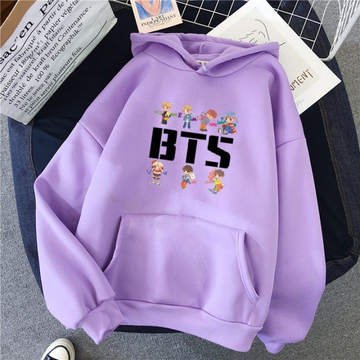 Autumn Fashion BTS KPOP Bangtan Jumper Printed Pattern Style Men Women Hoodie Top JIN JIMIN SUGA LOVE YOURSELF Hoodies Pullover BTS Hoodie BTS Jacket Daraz.pk