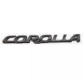 Set Of 5 Logos / Emblems For Toyota Corolla Altis Grande X in Black Color Matte Finishing. 