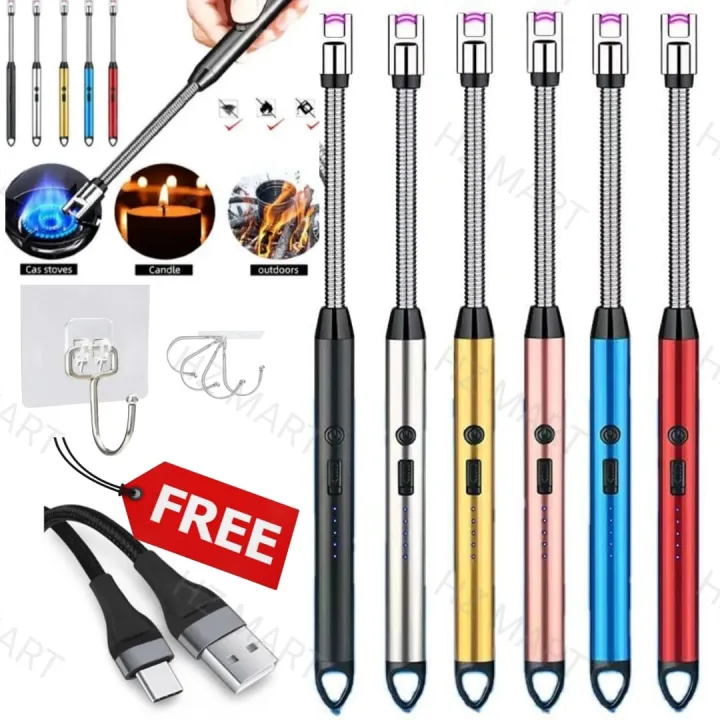 Electric%20Arc%20USB%20Rechargeable%20Flameless%20Arc%20Lighter%20Flexible%20and%20Windproof%20for%20Candles,%20Hiking,%20%20Camping,%20Kitchen,%20Fireplaces%20360%20degree%20free%20rotation%20-%20Image%203