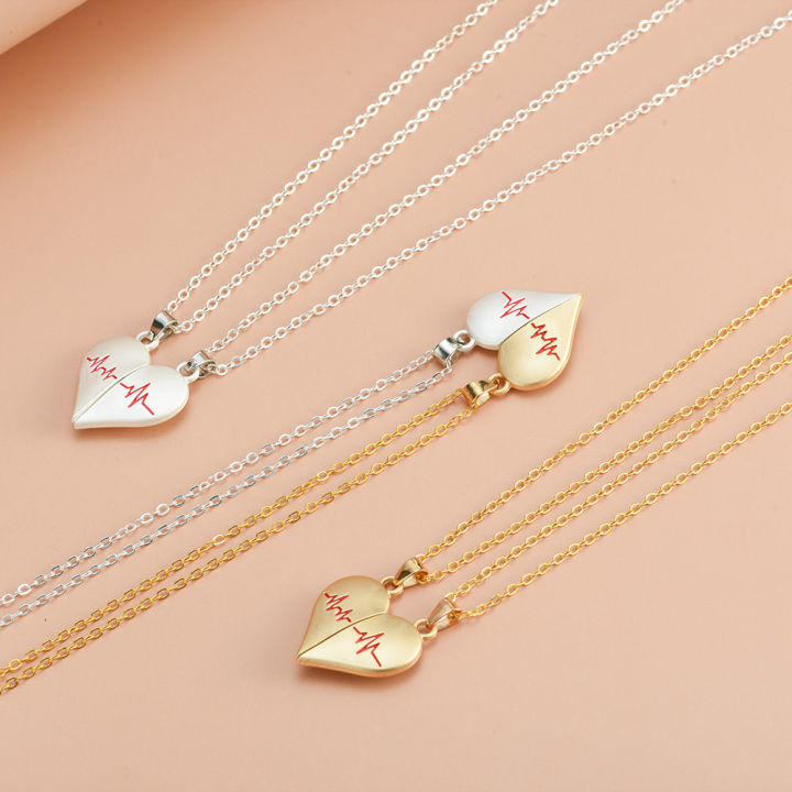Electrocardiogram%20Love%20Magnetic%20Pendant%20Necklace%20for%20Couple%20Fashion%20Peach%20Heart%20Necklace%20for%20Love%20This%202%20Piece%20Classic%20Broken%20Heart%20Locket%20Love%20Locket%20is%20the%20perfect%20gift%20for%20lovers%20and%20best%20friends%20-%20Image%207