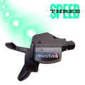 Micro gear shifter Set, cycle Gear Shift Lever with Cable, 3 by 9 Speed Gears shifter with Gear Indicator for  (L3 × R9 Gears) bicycle Gear Shifter. 