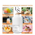 US Dealz Manual Ice Crusher, Portable Shaved Ice Machine with Ice Box, Hand Ice Crusher, Built-in Spring Ice Compressor, High Capacity and Easy to Clean, for Home, Office, Kitchen. 