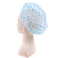 Adult Shower Cap Plastic Waterproof Reusable Hair Bath Hat Shower Care MJ. 