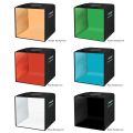 PULUZ 30cm Photo Studio Light Box Photography Portable Folding Photo Booth Shooting Tent Kit Dimmable CRI&gt;95 112pcs LED Ring Lightbox with 6 Colors Photo Backdrops. 