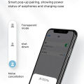 New Joyroom JR-T03S Pro 2 and JRT03s Pro Earpods with Free Silicone Case/ Cover Wireless Bluetooth Earbuds Active Noice Cancelling Airpods_ Headset Charging Case Heavy Bass Stereo Earphones Noise Reduction Touch Control Sports Headset with Microphone. 