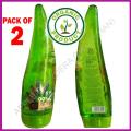 Pack of 2 Aloe Vera Soothing Gel Pure Aloe Vera Gel - Soothes and Hydrates Dry, Itchy, or Irritated Skin; great for Acne, Dandruff, Sunburn, Rashes. 