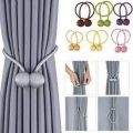 2 Pack Magnetic Curtain Tiebacks, Decorative Curtain Holdbacks for Window Décor. 