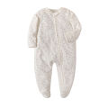 Baby onesies, long-sleeved zippers, fart clothes, crawling clothes, foot wrapping pajamas, baby clothes, summer air-conditioned clothes. 