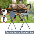 Walking Stick Portable Seat for Old People for Traveling. 