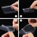 Pack of 40 - 4 Sizes Resealable Ziplock Bag - Poly Clear Zip Lock Bags for Storage. 