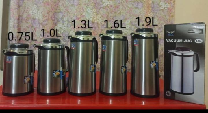 Unbreakable Vacuum Jug - Thermos Jug - Stainless Steel Thermal Flask - 0.75 Liters - 1 Liters - 1.3 Liters - 1.6 Liters - 1.9 Liters