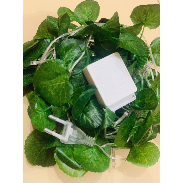 Ansha Traders artificial leaf lightening bail - for outdoor or and indoor decor - make your home even better with mesmerizing light - give a touch of nature to your room