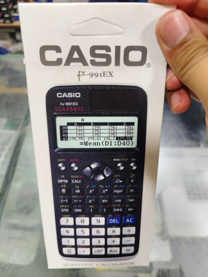 Casio Fx-991EX Classwiz – Wissenschaftlicher Taschenrechner Mit 552 Funktionen, Solar & Batterie, LCD