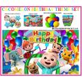 Cocomelon birthday Theme / Birthday Decoration / theme decoration / birthday accessories / balloons for birthday / birthday theme / theme balloons / party supplies / for kids. 